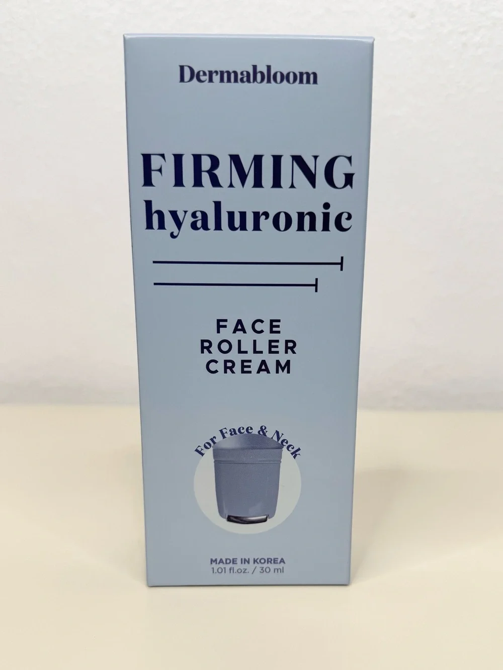 Dermabloom Firming Hyaluronic Face Roller Cream Face & Neck 1.01 fl oz Sealed